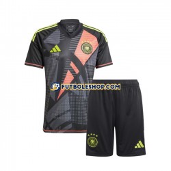 Primera Equipación del Alemania Portero Euro 2024 Negro Manga Corta para Niño (Camiseta y pantalón)