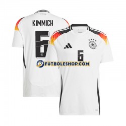 Primera Equipación del Alemania Joshua Kimmich 6 Euro 2024 Blanco Manga Corta para Hombre