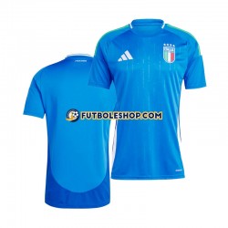 Primera Equipación del Italia Euro 2024 Azul Manga Corta para Hombre