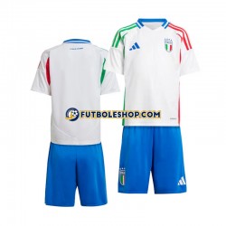 Segunda Equipación del Italia Euro 2024 Blanco Manga Corta para Niño (Camiseta y pantalón)