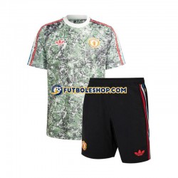 Primera Equipación del Manchester United Stone Roses 2023-2024 Manga Corta para Niño (Camiseta y pantalón)