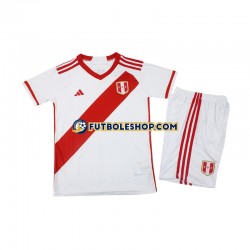Primera Equipación del Perú 2023 Manga Corta para Niño (Camiseta y pantalón)
