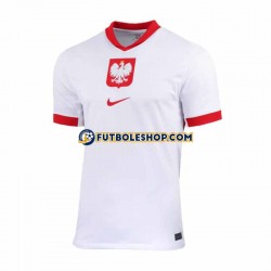 Primera Equipación del Polonia Euro 2024 Blanco Manga Corta para Hombre