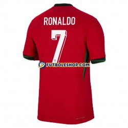 Primera Equipación del Portugal Cristiano Ronaldo 7 Euro 2024 Rojo Manga Corta para Hombre