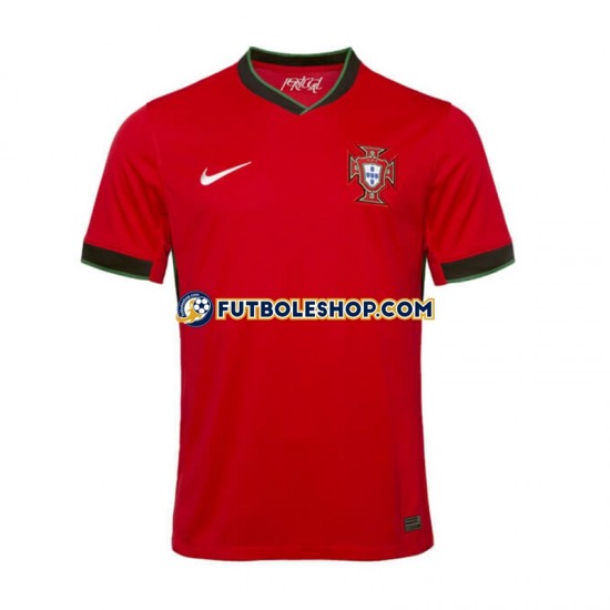 Primera Equipación del Portugal Euro 2024 Rojo Manga Corta para Hombre
