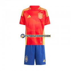 Primera Equipación del España Euro 2024 Rojo Manga Corta para Niño (Camiseta y pantalón)