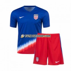 Segunda Equipación del Estados Unidos 2024 Manga Corta para Niño (Camiseta y pantalón)