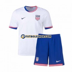 Primera Equipación del Estados Unidos 2024 Manga Corta para Niño (Camiseta y pantalón)