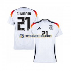 Primera Equipación del Alemania Ilkay Gundogan 21 Euro 2024 Manga Corta para Hombre