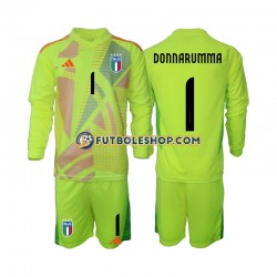 Primera Equipación del Italia Portero Donnarumma 1 Euro 2024 ML para Niño (Camiseta y pantalón)