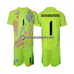 Primera Equipación del Italia Portero Donnarumma 1 Euro 2024 Manga Corta para Niño (Camiseta y pantalón)