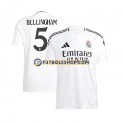 Primera Equipación del Real Madrid Jude Bellingham 5 2024-2025 Manga Corta para Hombre