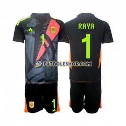 Segunda Equipación del España Portero David Raya 1 Euro 2024 Manga Corta para Niño (Camiseta y pantalón)