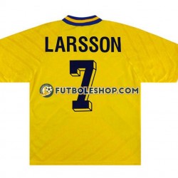 Primera Equipación del Suecia Henrik Larsson 7 Retro 1994 Manga Corta para Hombre