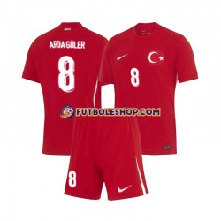 Segunda Equipación del Turquía Arda Guler 8 Euro 2024 Manga Corta para Niño (Camiseta y pantalón) Segunda Equipación del Turquía Arda Guler 8 Euro 2024 Manga Corta para Niño (Camiseta y pantalón)
