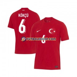 Segunda Equipación del Turquía Orkun Kokcu 6 Euro 2024 Manga Corta para Hombre Segunda Equipación del Turquía Orkun Kokcu 6 Euro 2024 Manga Corta para Hombre