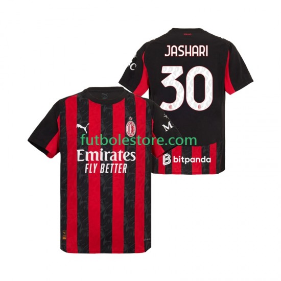 Primera Equipación del AC Milan Ardon Jashari 30 2025-2026 Manga Corta para Hombre
