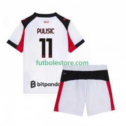 Segunda Equipación del AC Milan Christian Pulisic 11 2025-2026 Manga Corta para Niño (Camiseta y pantalón) Segunda Equipación del AC Milan Christian Pulisic 11 2025-2026 Manga Corta para Niño (Camiseta y pantalón)