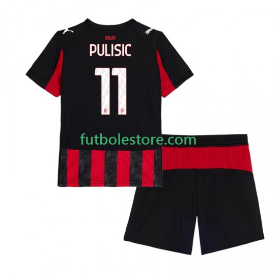 Primera Equipación del AC Milan Christian Pulisic 11 2025-2026 Manga Corta para Niño (Camiseta y pantalón) Primera Equipación del AC Milan Christian Pulisic 11 2025-2026 Manga Corta para Niño (Camiseta y pantalón)