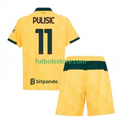 Tercera Equipación del AC Milan Christian Pulisic 11 2025-2026 Manga Corta para Niño (Camiseta y pantalón) Tercera Equipación del AC Milan Christian Pulisic 11 2025-2026 Manga Corta para Niño (Camiseta y pantalón)
