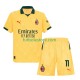 Tercera Equipación del AC Milan Christian Pulisic 11 2025-2026 Manga Corta para Niño (Camiseta y pantalón)