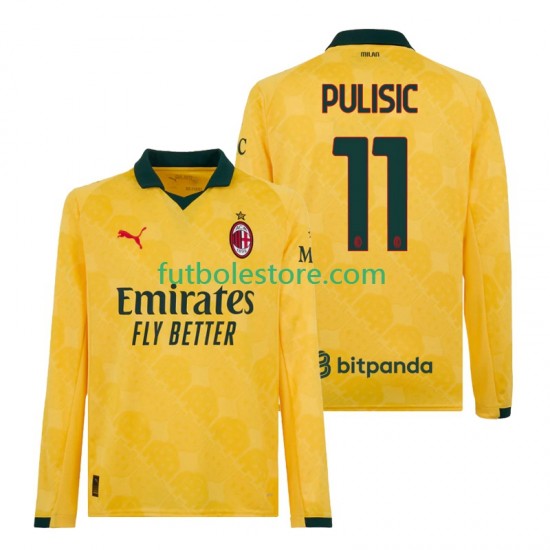 Tercera Equipación del AC Milan Christian Pulisic 11 2025-2026 ML para Hombre