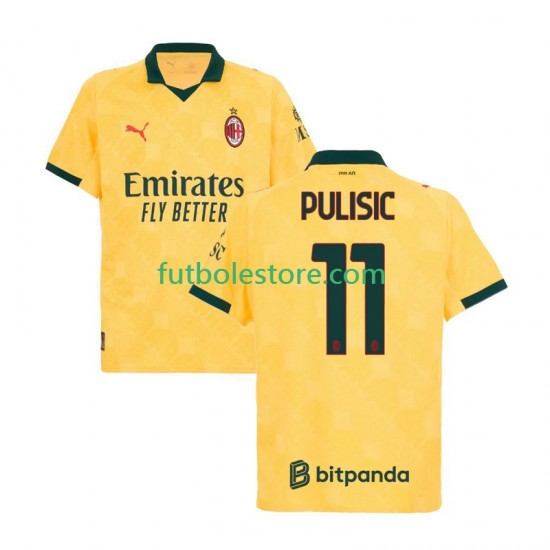 Tercera Equipación del AC Milan Christian Pulisic 11 2025-2026 Manga Corta para Hombre