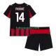 Primera Equipación del AC Milan Luca Modric 14 2025-2026 Manga Corta para Niño (Camiseta y pantalón)
