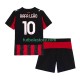 Primera Equipación del AC Milan Rafael Leao 10 2025-2026 Manga Corta para Niño (Camiseta y pantalón)