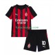 Primera Equipación del AC Milan Rafael Leao 10 2025-2026 Manga Corta para Niño (Camiseta y pantalón)