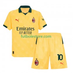 Tercera Equipación del AC Milan Rafael Leao 10 2025-2026 Manga Corta para Niño (Camiseta y pantalón)