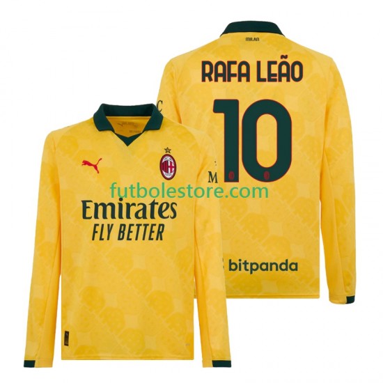 Tercera Equipación del AC Milan Rafael Leao 10 2025-2026 ML para Hombre