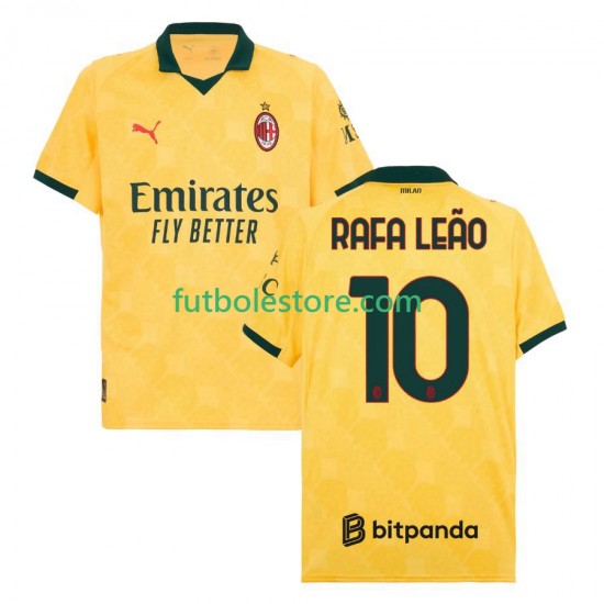 Tercera Equipación del AC Milan Rafael Leao 10 2025-2026 Manga Corta para Hombre