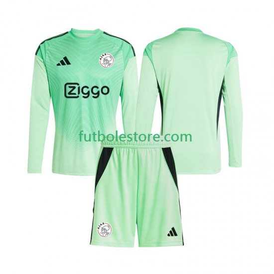 Primera Equipación del AFC Ajax Portero 2025-2026 ML para Niño (Camiseta y pantalón)