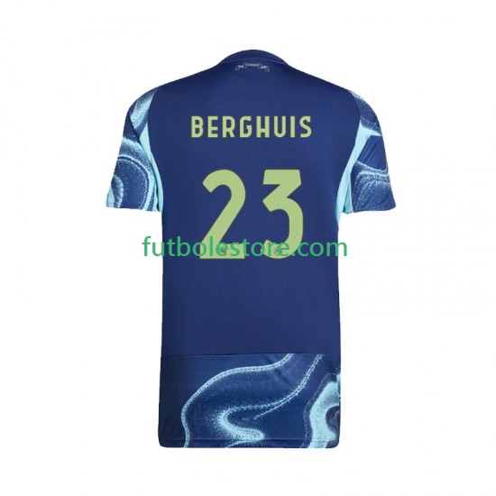 Segunda Equipación del AFC Ajax Steven Berghuis 23 2025-2026 Manga Corta para Hombre