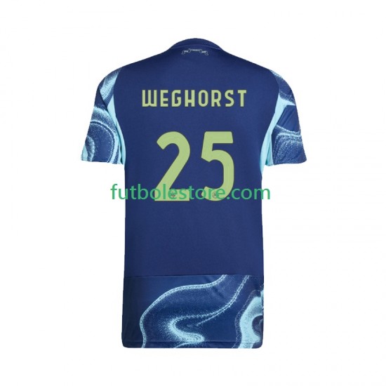 Segunda Equipación del AFC Ajax Wout Weghorst 25 2025-2026 Manga Corta para Hombre