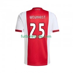 Primera Equipación del AFC Ajax Wout Weghorst 25 2025-2026 Manga Corta para Hombre Primera Equipación del AFC Ajax Wout Weghorst 25 2025-2026 Manga Corta para Hombre