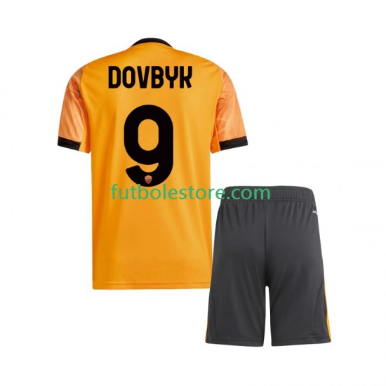 Segunda Equipación del AS Roma Artem Dovbyk 9 2025-2026 Manga Corta para Niño (Camiseta y pantalón)