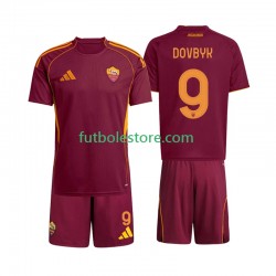 Primera Equipación del AS Roma Artem Dovbyk 9 2025-2026 Manga Corta para Niño (Camiseta y pantalón)