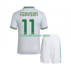 Tercera Equipación del AS Roma Evan Ferguson 11 2025-2026 Manga Corta para Niño (Camiseta y pantalón)