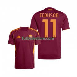 Primera Equipación del AS Roma Evan Ferguson 11 2025-2026 Manga Corta para Hombre