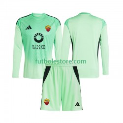 Segunda Cuarta Equipación del AS Roma Portero 2025-2026 ML para Niño (Camiseta y pantalón)