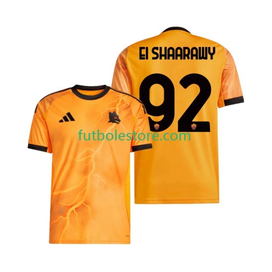 Segunda Equipación del AS Roma Stephan El Shaarawy 92 2025-2026 Manga Corta para Hombre