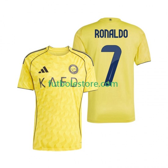 Primera Equipación del Al Nassr Cristiano Ronaldo 7 2025-2026 Manga Corta para Hombre