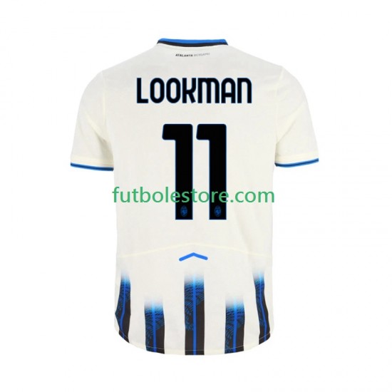 Segunda Equipación del Atalanta Ademola Lookman 11 2025-2026 Manga Corta para Hombre