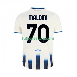 Segunda Equipación del Atalanta Daniel Maldini 70 2025-2026 Manga Corta para Hombre