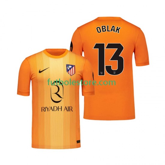 Tercera Equipación del Atlético Madrid Portero Jan Oblak 13 2025-2026 Manga Corta para Hombre
