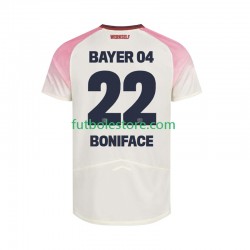 Segunda Equipación del Bayer 04 Leverkusen Victor Boniface 22 2025-2026 Manga Corta para Hombre