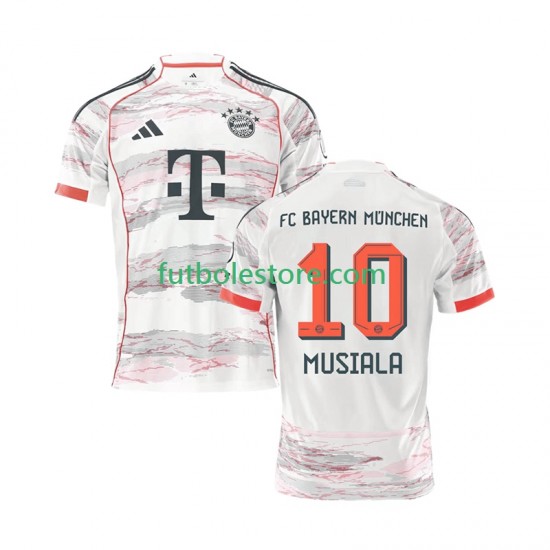 Segunda Equipación del Bayern de Múnich Jamal Musiala 10 2025-2026 Manga Corta para Hombre