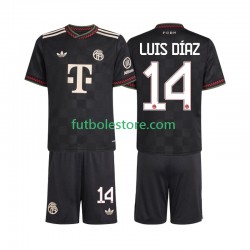 Tercera Equipación del Bayern de Múnich Luis Diaz 14 2025-2026 Manga Corta para Niño (Camiseta y pantalón)